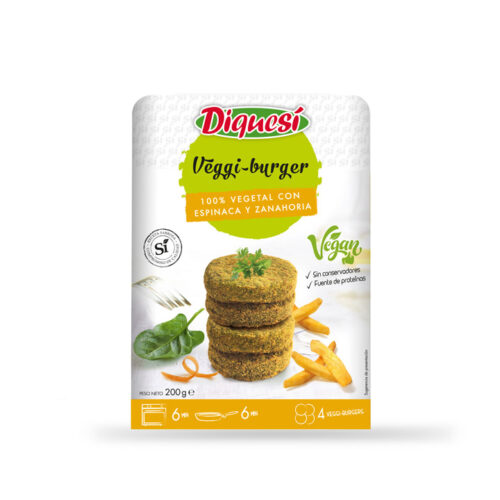 Veggie Burger Espinaza y Zanahoria Mini - Diquesí